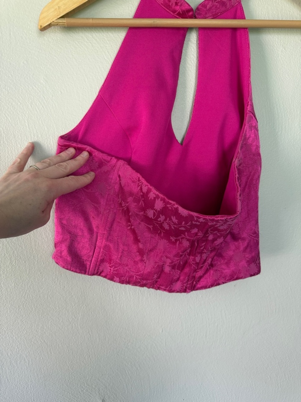 Zara Fuchsia Pink Halter Tank Top - Picture 6 of 7